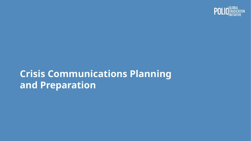 nOPV2 Introduction Crisis Communications Planning - slide 11 of 36