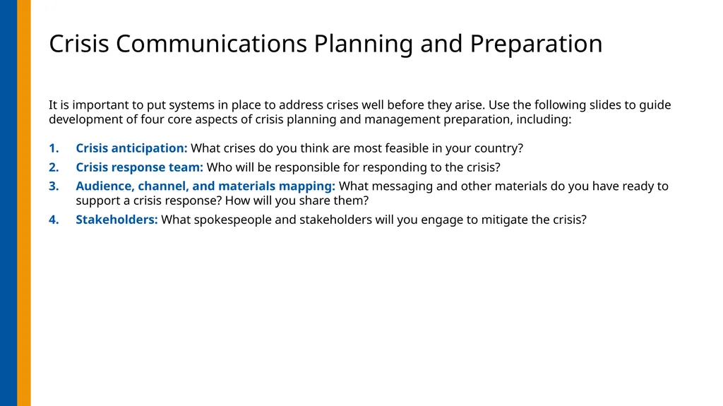 nOPV2 Introduction Crisis Communications Planning - slide 12 of 36