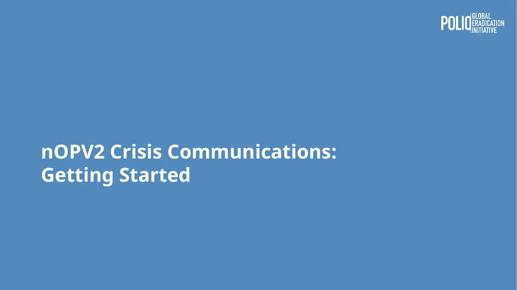 nOPV2 Introduction Crisis Communications Planning - slide 3 of 36