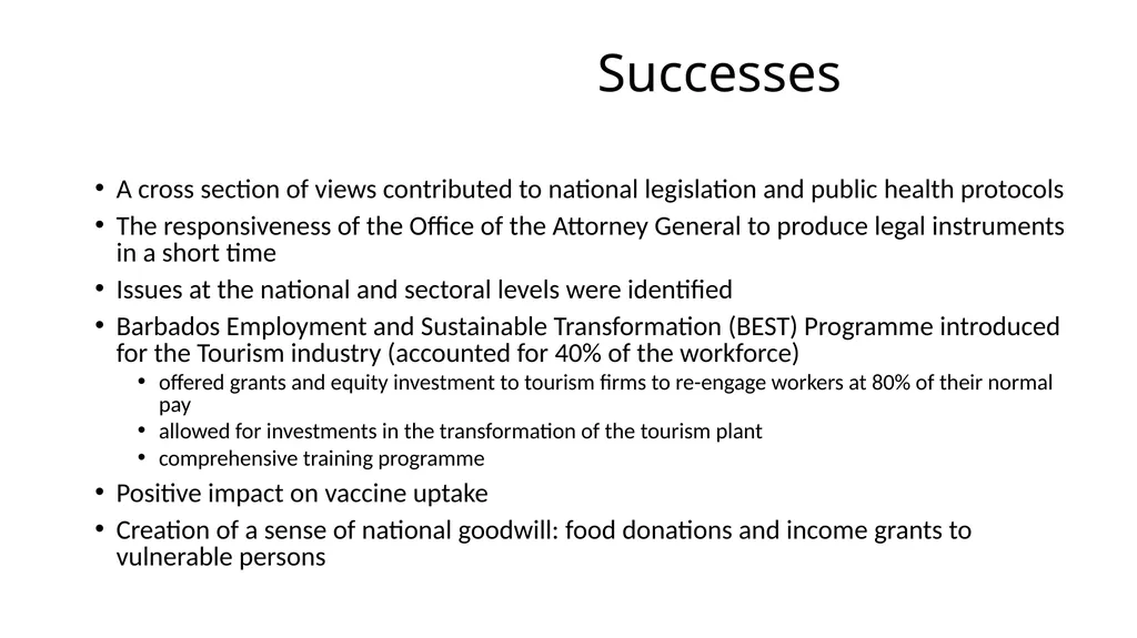 The Barbados Experience presented by Mrs. Alison - slide 3 of 6