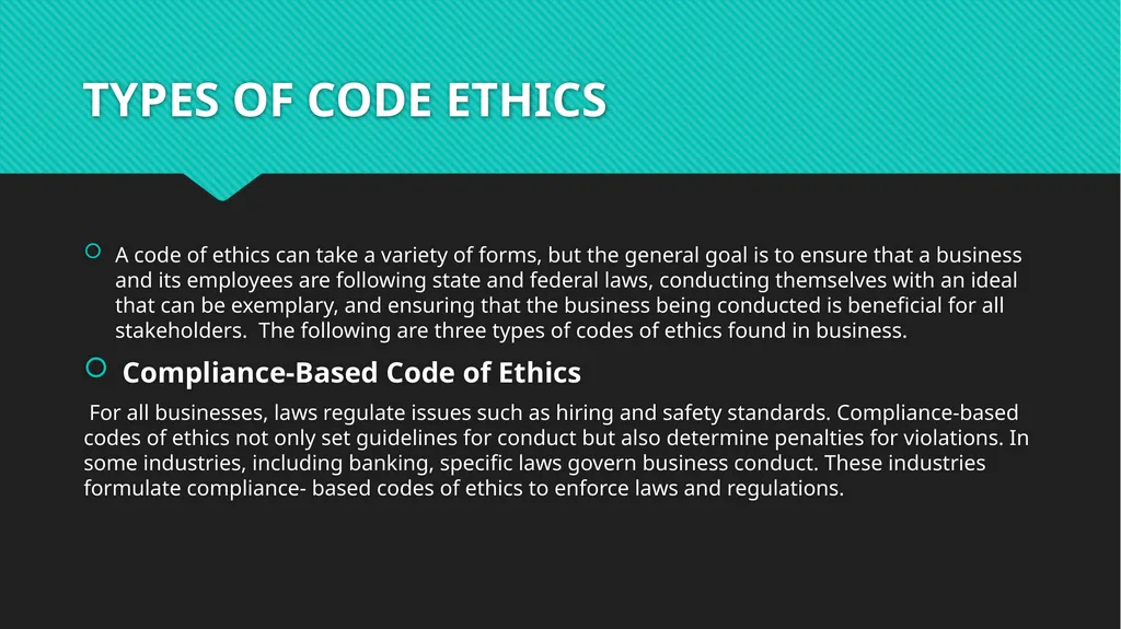 CORPORATE GOVERNANCE INTRODUCTION TO BUSINESS - slide 19 of 25