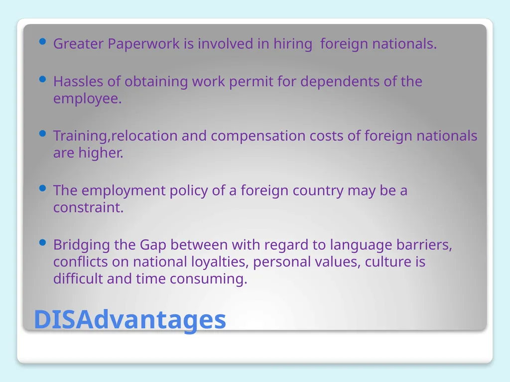 INTERNATIONAL HUMAN RESOURCES MANAGEMENT - slide 21 of 27
