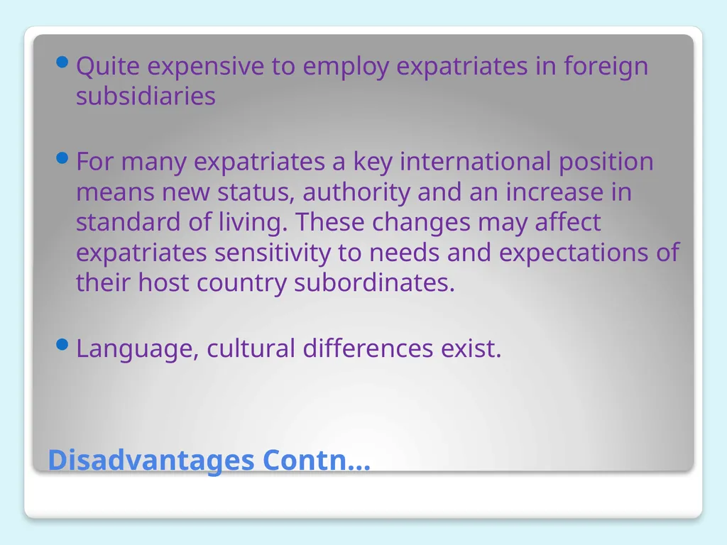 INTERNATIONAL HUMAN RESOURCES MANAGEMENT - slide 8 of 27