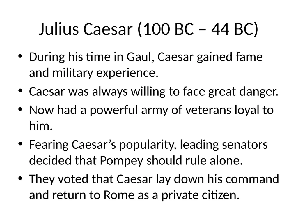 Lesson 2 From Republic to Empire Page 133 in your - slide 10 of 28