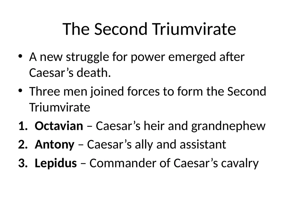 Lesson 2 From Republic to Empire Page 133 in your - slide 17 of 28