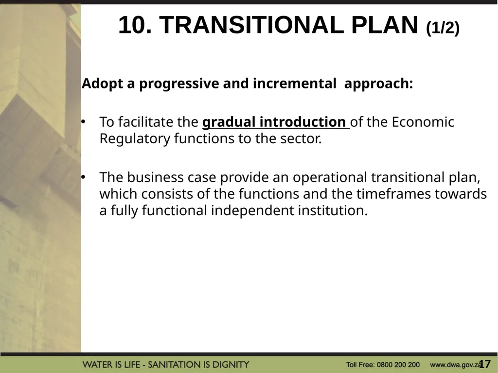 PRESENTATION TITLE Presented by: Name Surname - slide 17 of 21
