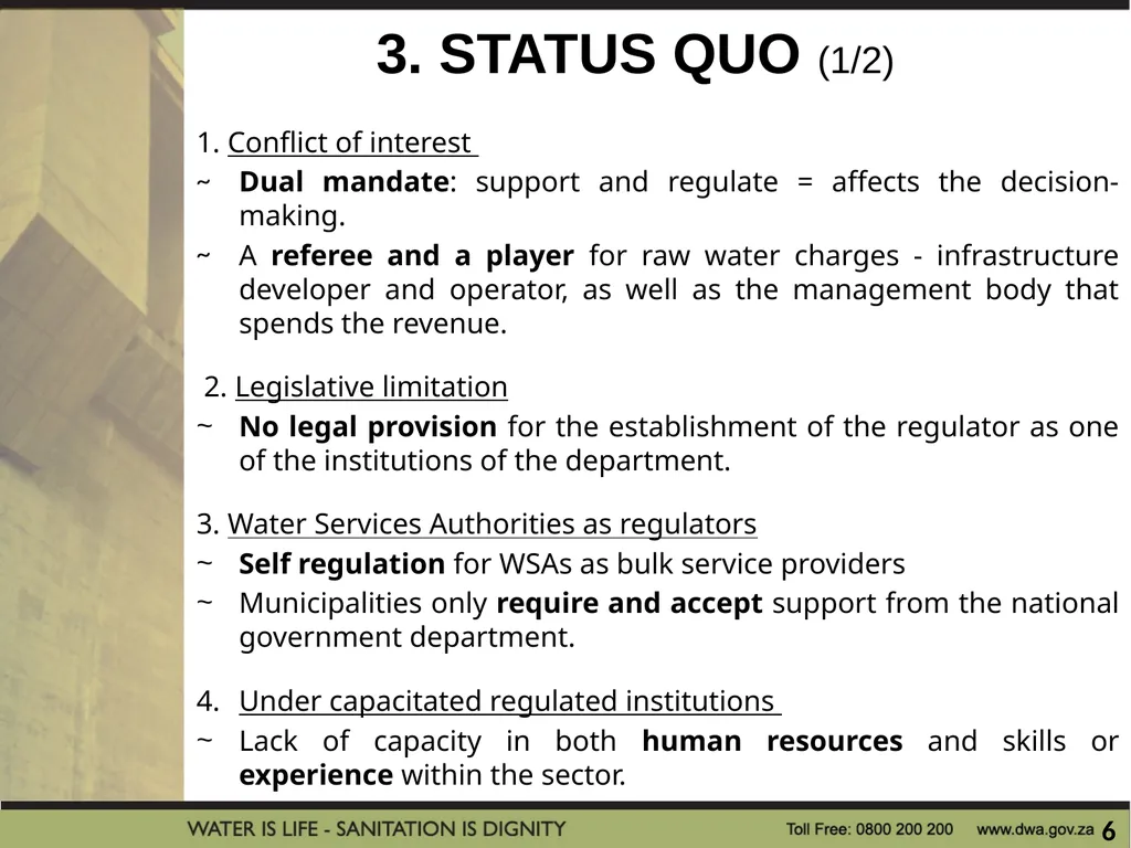 PRESENTATION TITLE Presented by: Name Surname - slide 6 of 21
