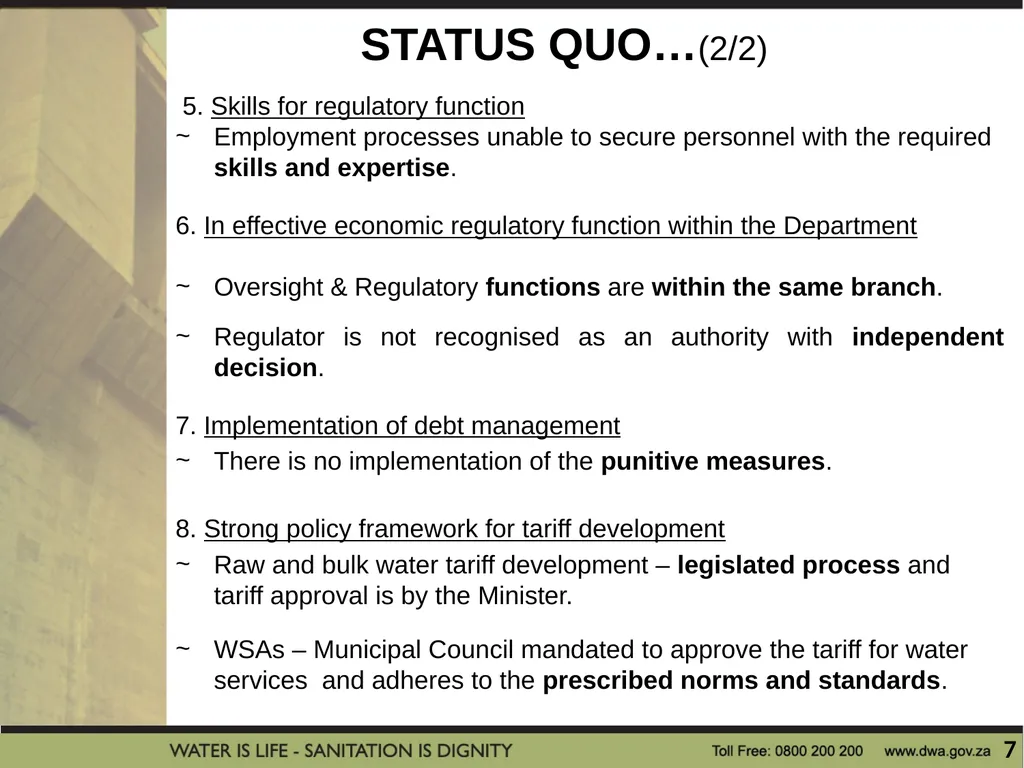 PRESENTATION TITLE Presented by: Name Surname - slide 7 of 21