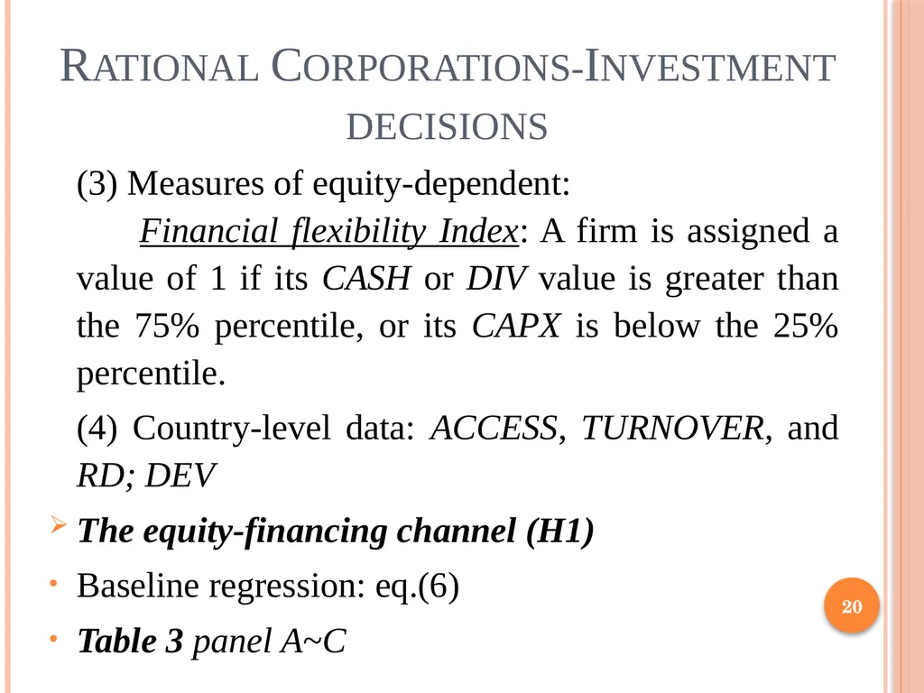 Behavioral Corporate Finance 1 Outline Rational - slide 20 of 38