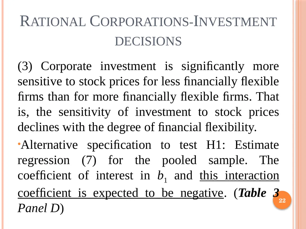 Behavioral Corporate Finance 1 Outline Rational - slide 22 of 38