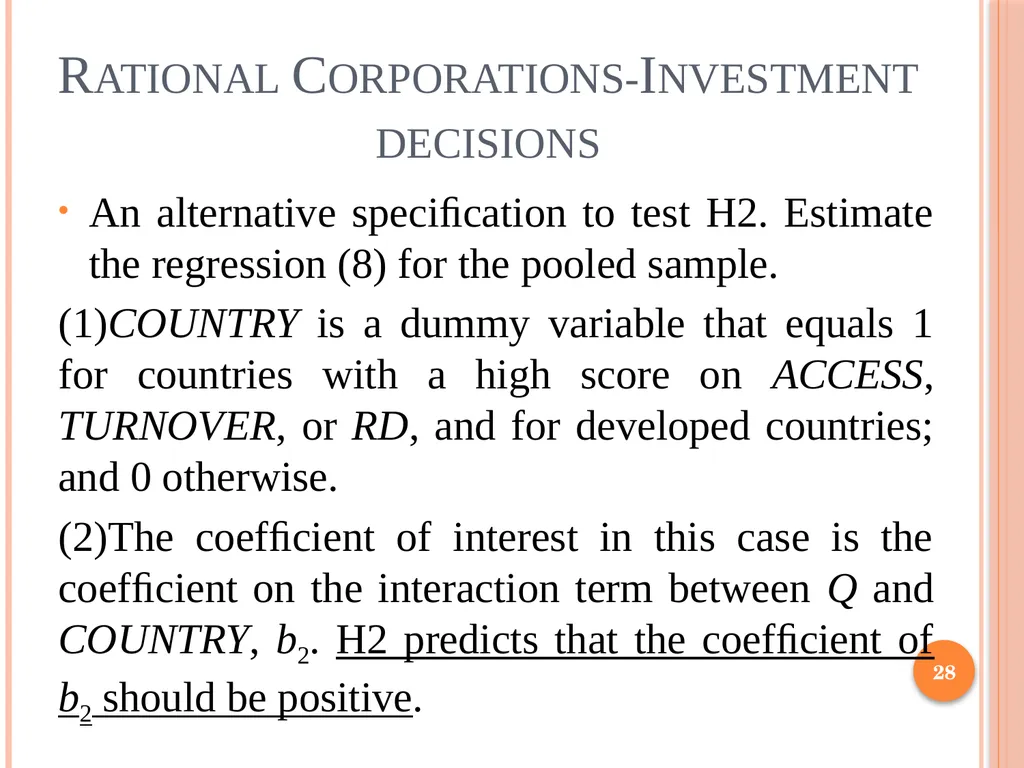 Behavioral Corporate Finance 1 Outline Rational - slide 28 of 38