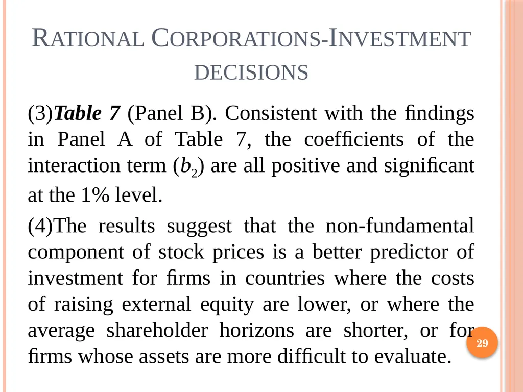 Behavioral Corporate Finance 1 Outline Rational - slide 29 of 38