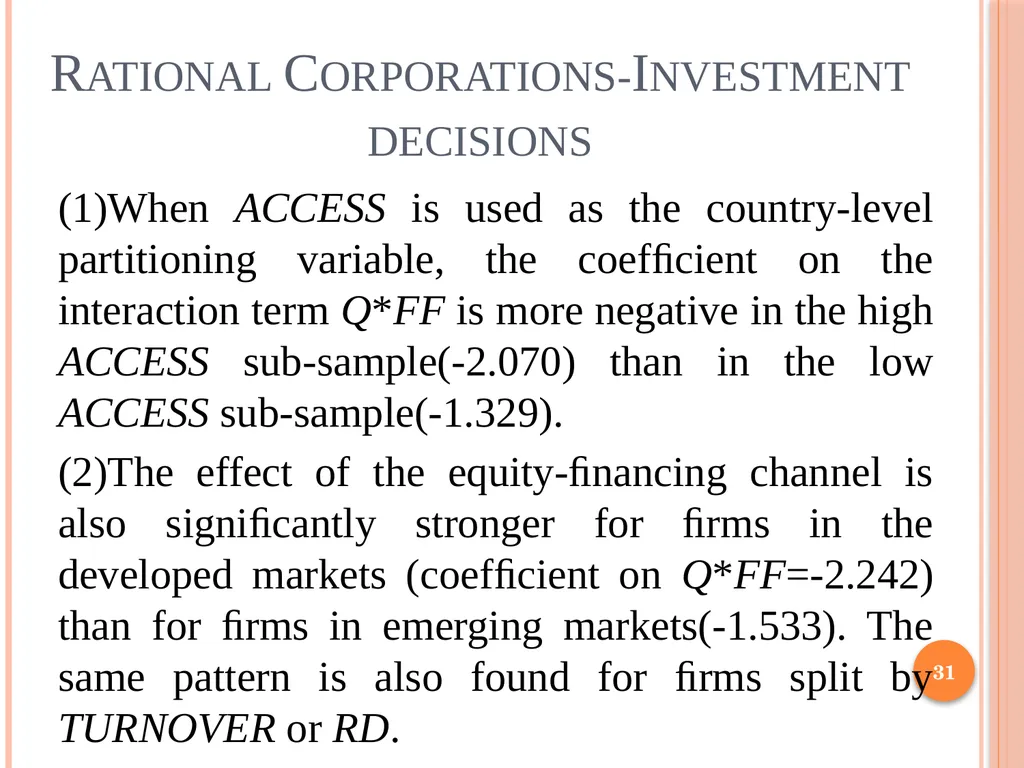 Behavioral Corporate Finance 1 Outline Rational - slide 31 of 38