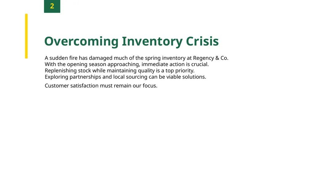 Navigating Retail Challenges: Lessons from Regency - slide 4 of 12
