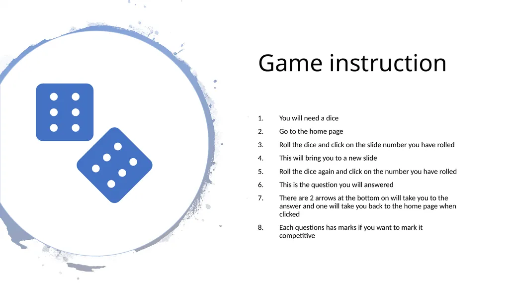 Quiz (Dice) Junior Cycle Business Stand 2 Game - slide 2 of 81