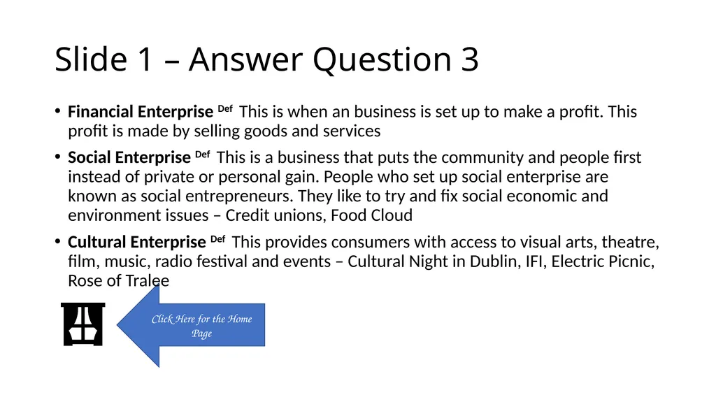 Quiz (Dice) Junior Cycle Business Stand 2 Game - slide 15 of 81