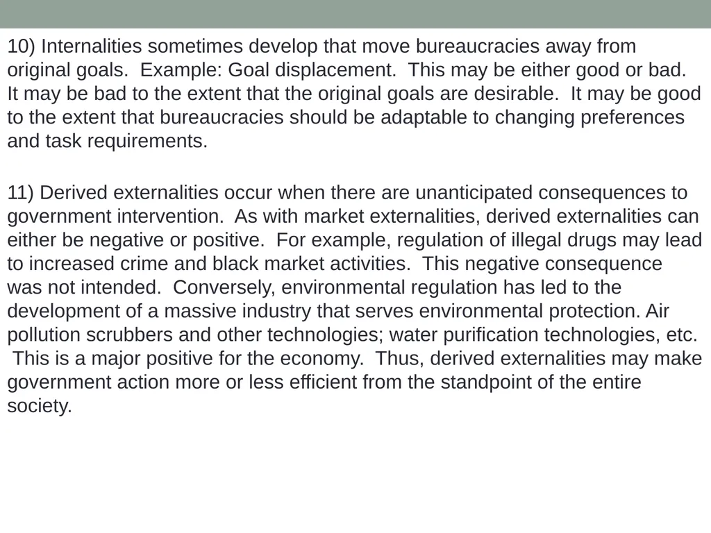 Markets Versus Governmental Allocation Normative - slide 25 of 28
