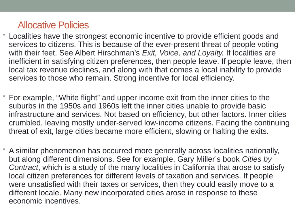 Markets Versus Governmental Allocation Normative - slide 10 of 28