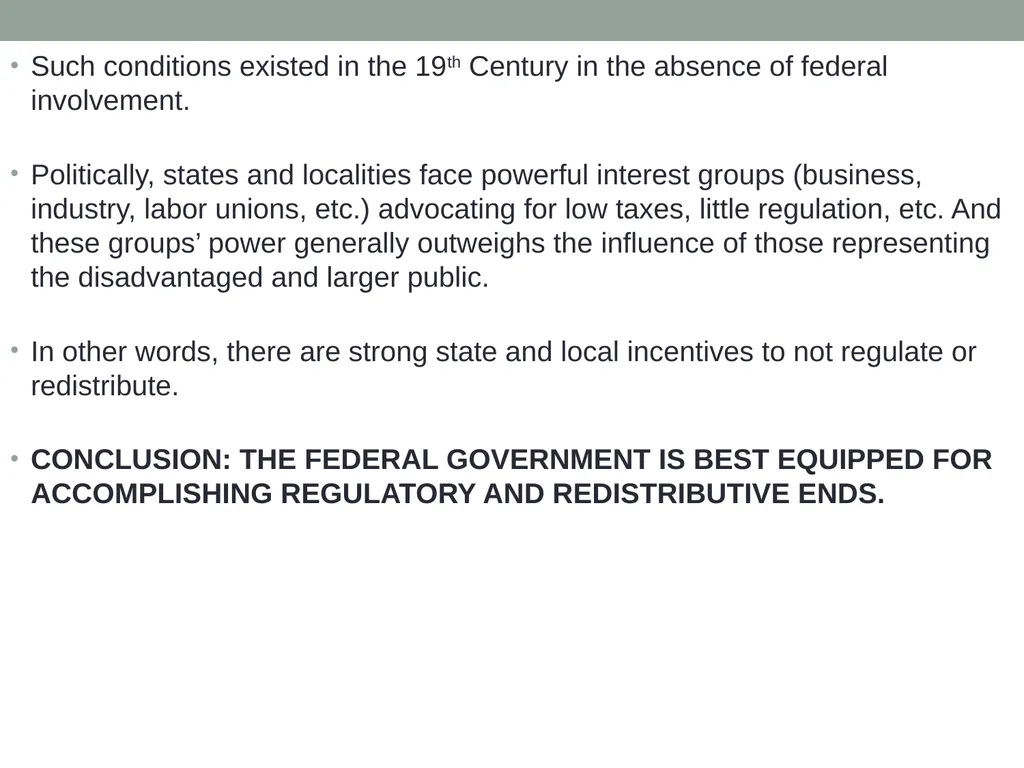 Markets Versus Governmental Allocation Normative - slide 14 of 28