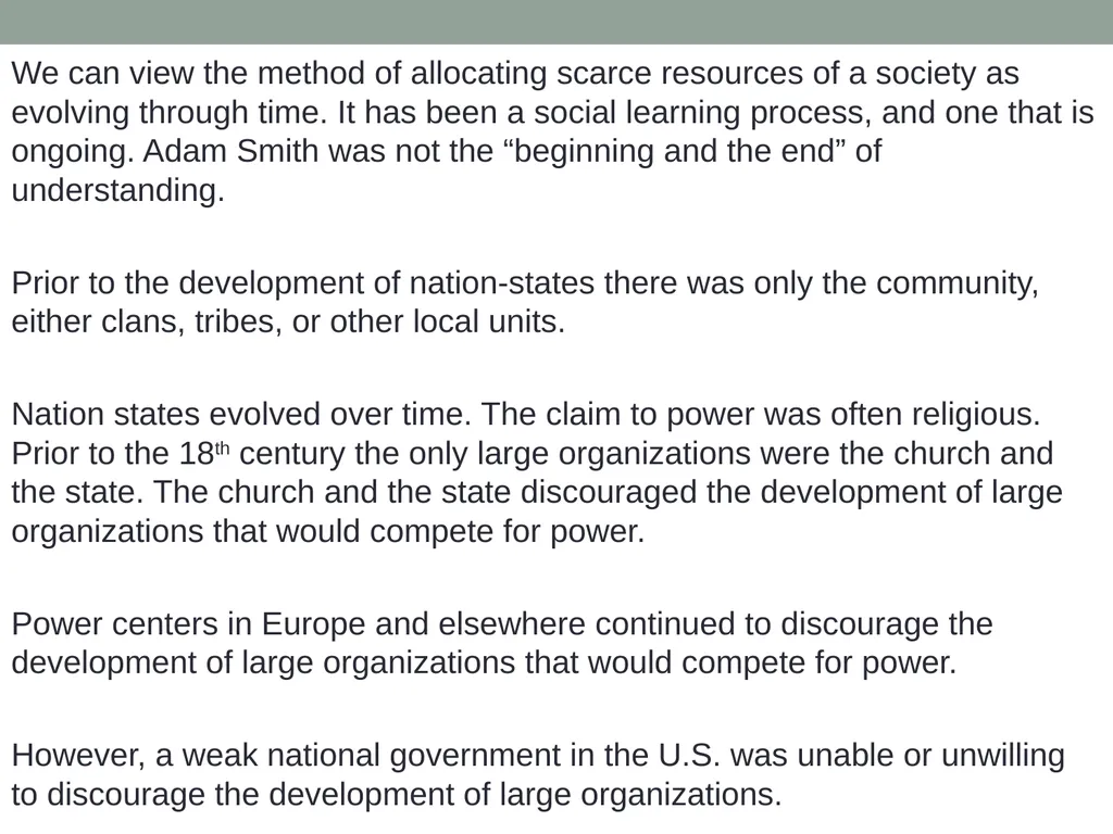 Markets Versus Governmental Allocation Normative - slide 3 of 28