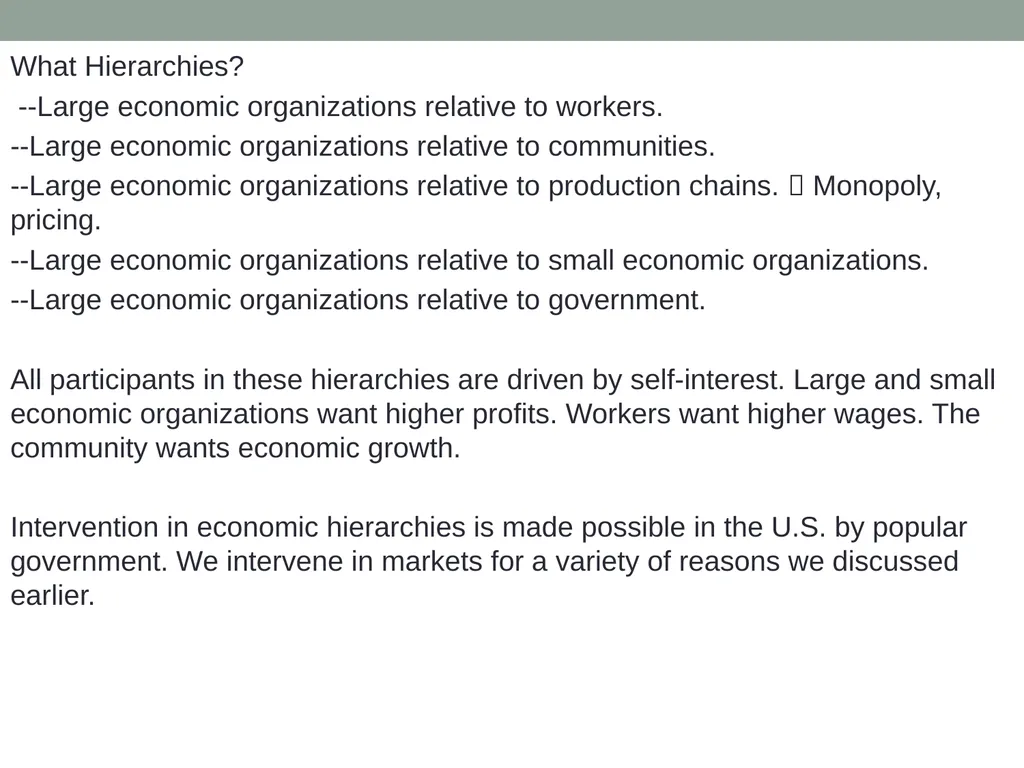 Markets Versus Governmental Allocation Normative - slide 6 of 28