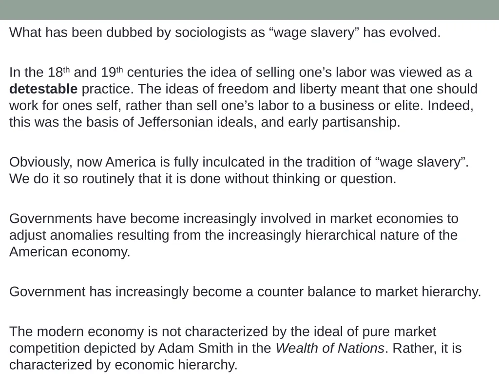 Markets Versus Governmental Allocation Normative - slide 5 of 28