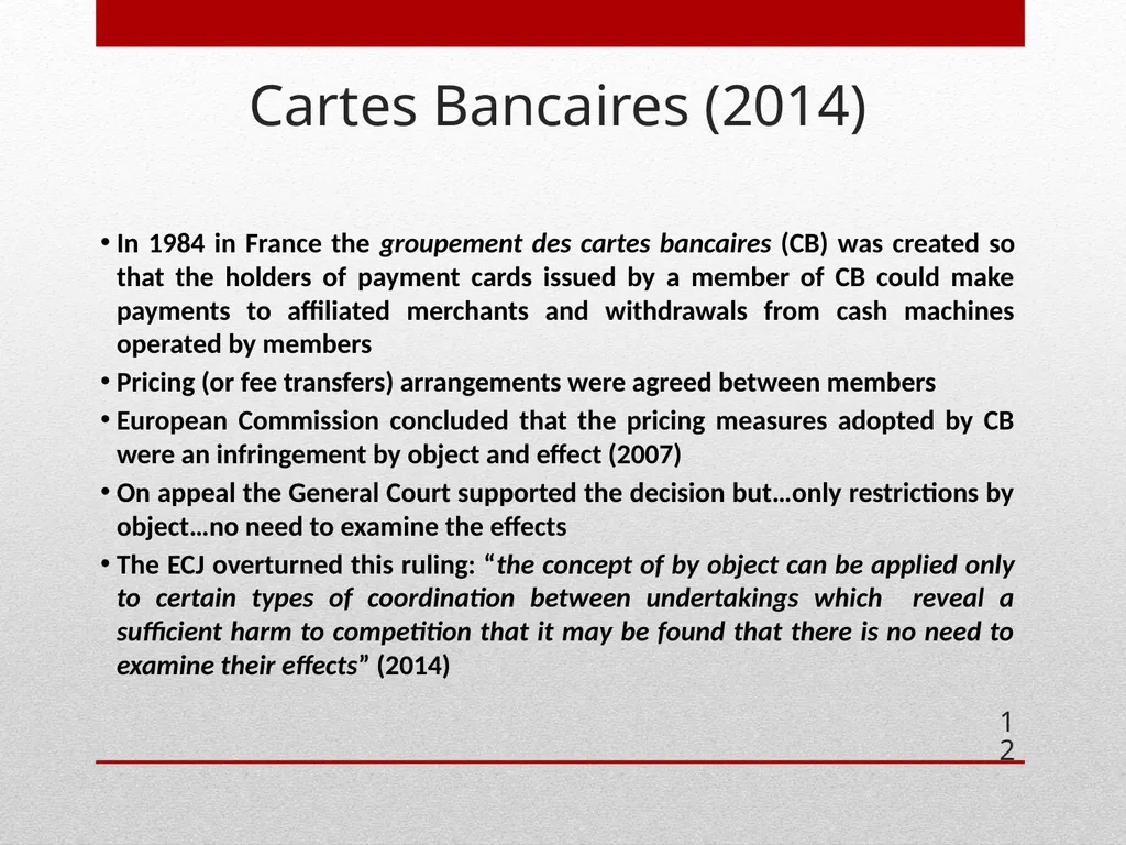 ECONOMICS OF COLLUSION Cartels , collusion and - slide 12 of 40