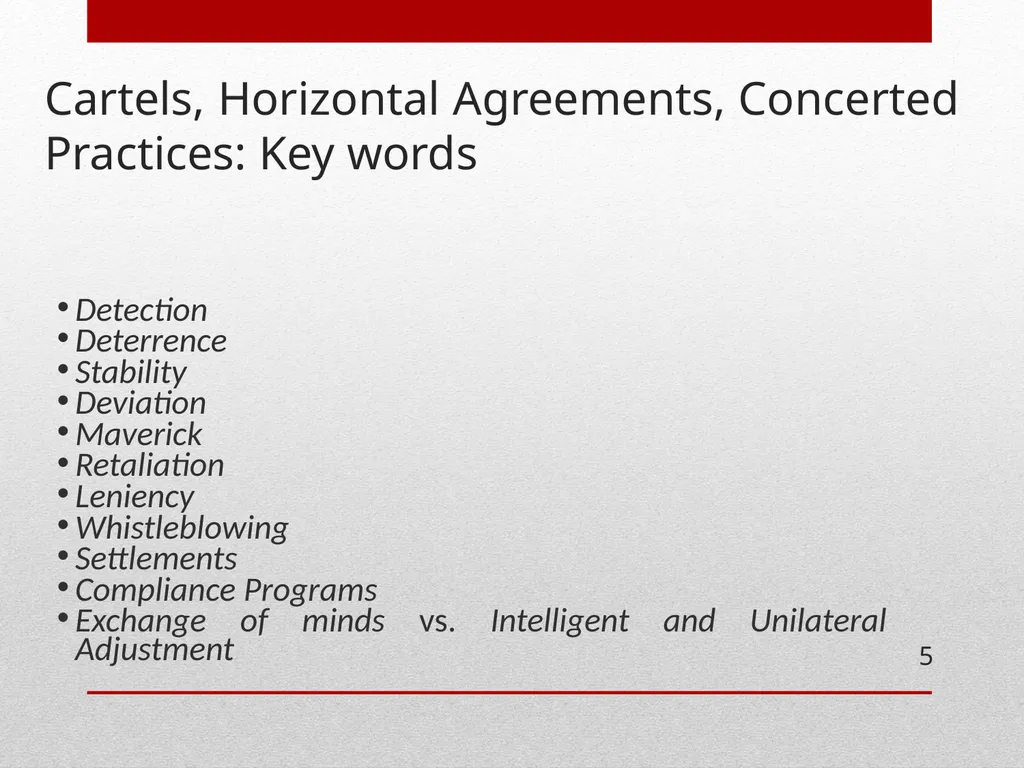 ECONOMICS OF COLLUSION Cartels , collusion and - slide 5 of 40