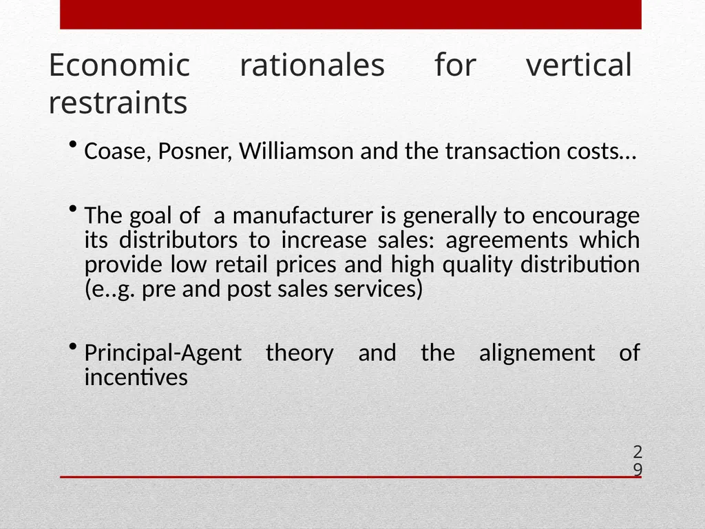 ECONOMICS OF COLLUSION Cartels , collusion and - slide 29 of 40