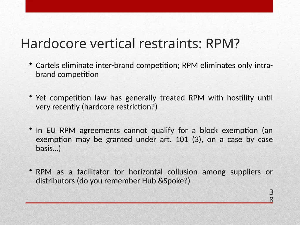 ECONOMICS OF COLLUSION Cartels , collusion and - slide 38 of 40