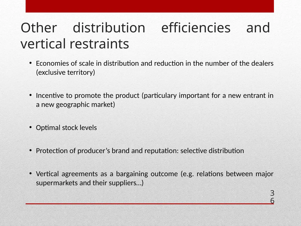 ECONOMICS OF COLLUSION Cartels , collusion and - slide 36 of 40