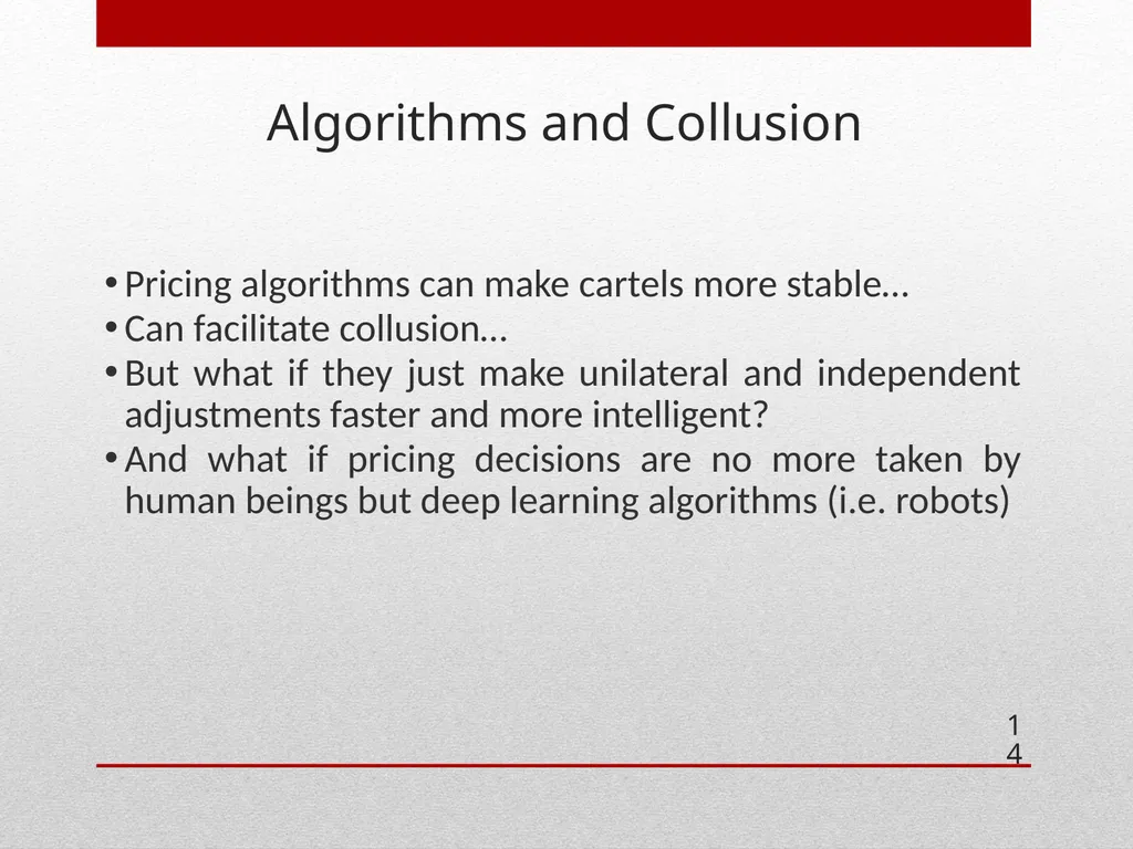ECONOMICS OF COLLUSION Cartels , collusion and - slide 14 of 40