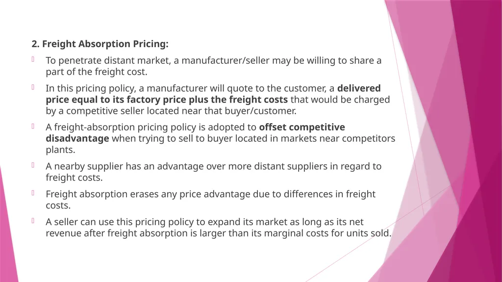 Unit II PRICING CONCEPT & MEANING OF PRICING The - slide 34 of 39