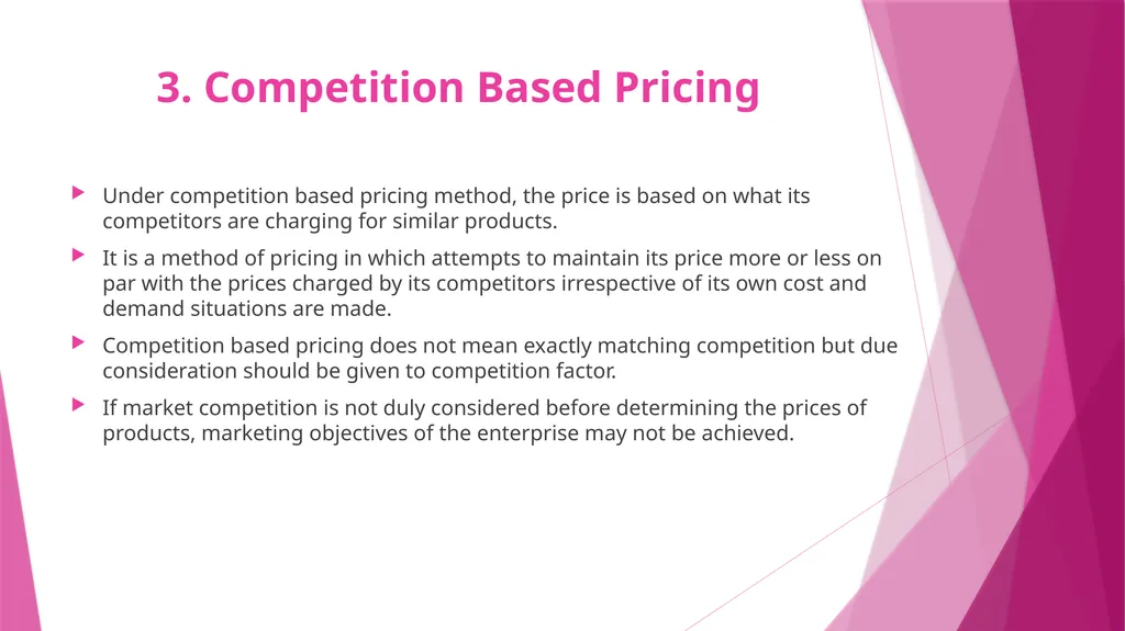 Unit II PRICING CONCEPT & MEANING OF PRICING The - slide 18 of 39