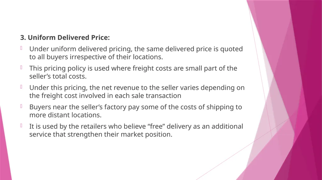 Unit II PRICING CONCEPT & MEANING OF PRICING The - slide 35 of 39