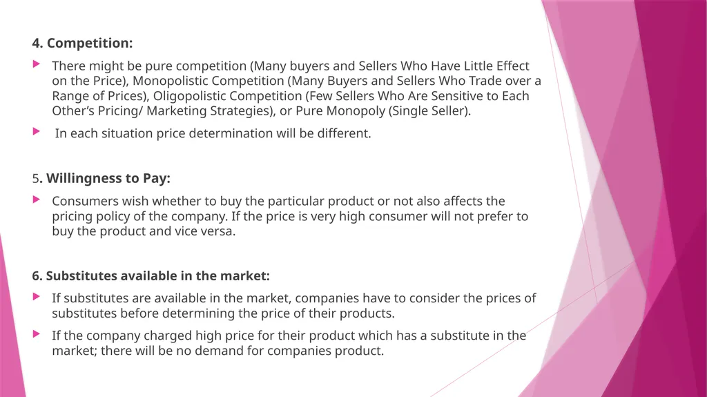 Unit II PRICING CONCEPT & MEANING OF PRICING The - slide 6 of 39