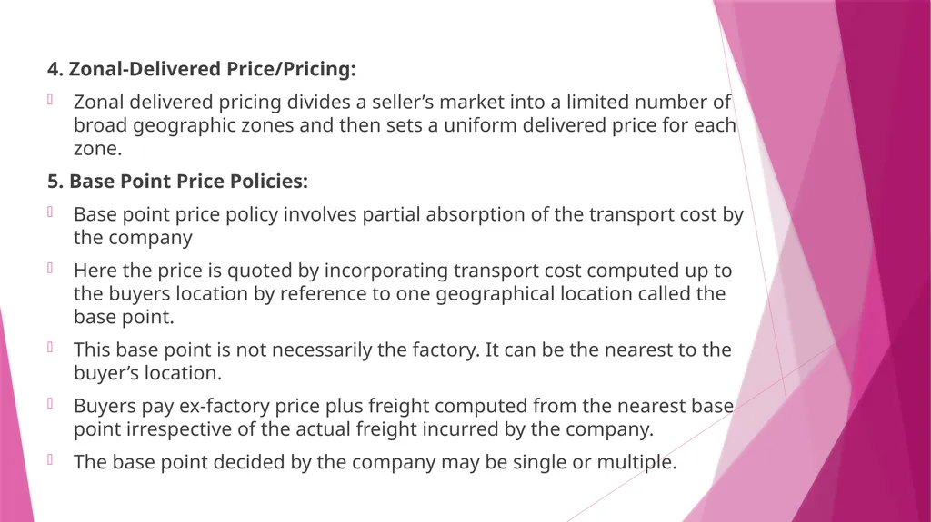 Unit II PRICING CONCEPT & MEANING OF PRICING The - slide 36 of 39
