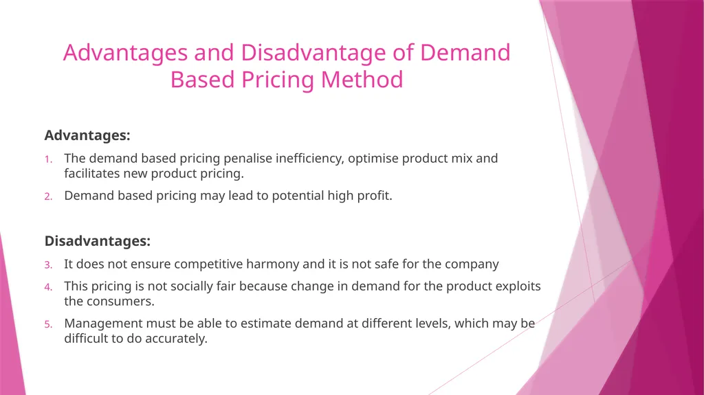Unit II PRICING CONCEPT & MEANING OF PRICING The - slide 17 of 39