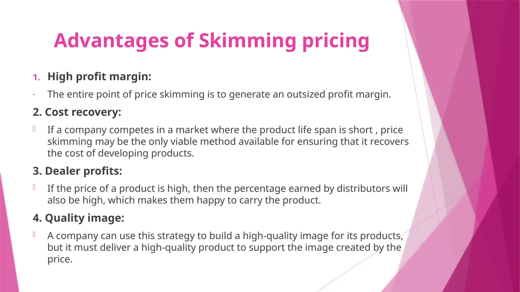 Unit II PRICING CONCEPT & MEANING OF PRICING The - slide 26 of 39
