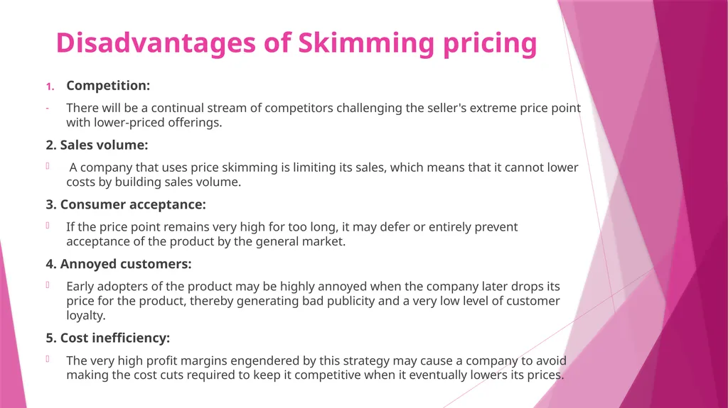 Unit II PRICING CONCEPT & MEANING OF PRICING The - slide 27 of 39