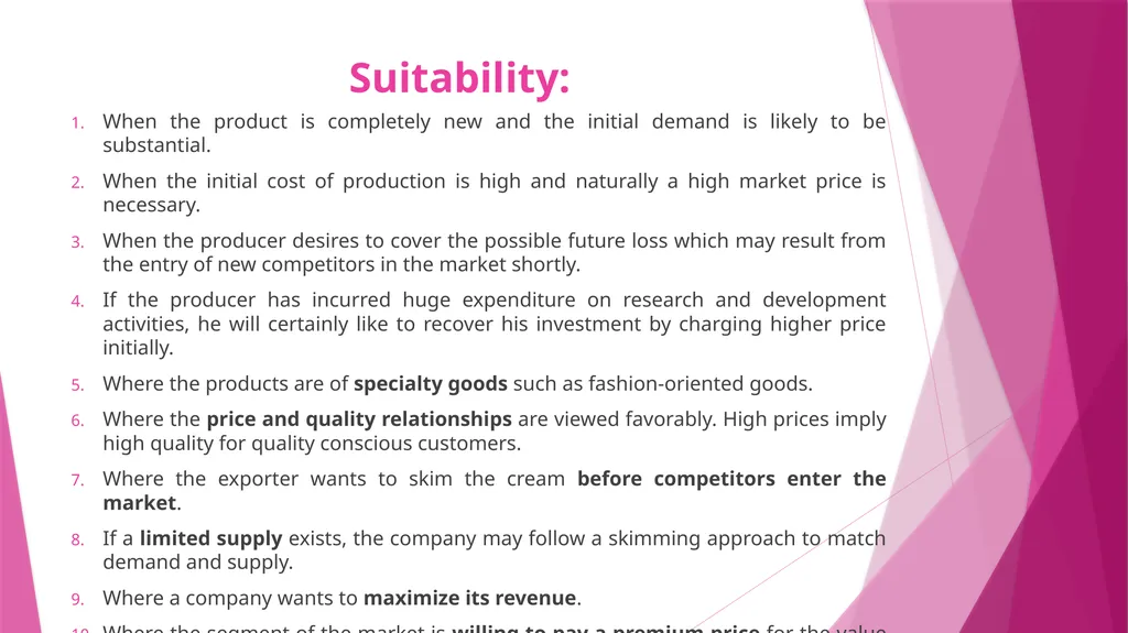 Unit II PRICING CONCEPT & MEANING OF PRICING The - slide 25 of 39