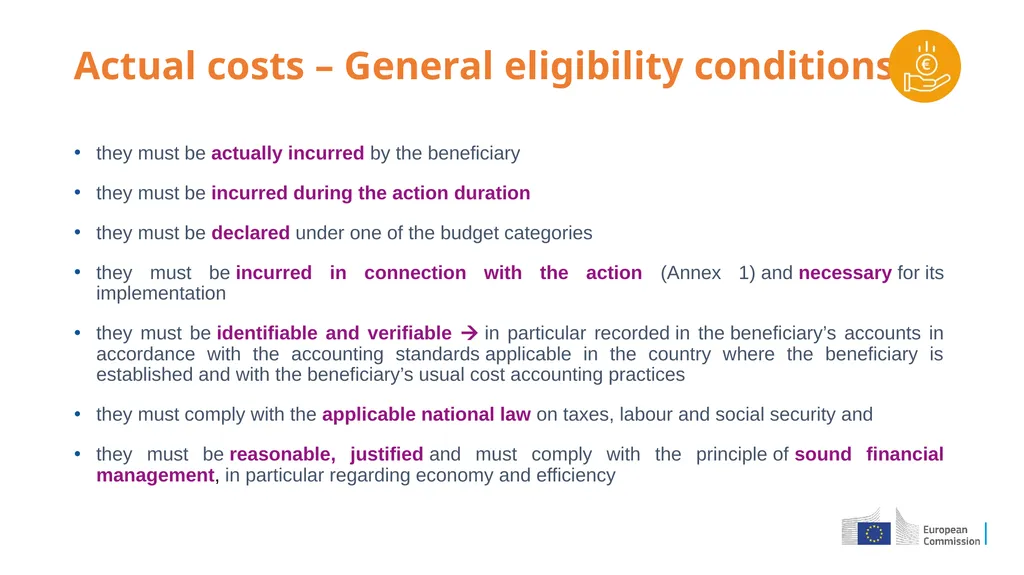Coordinators’ Day Grant Agreement Preparation - slide 8 of 30