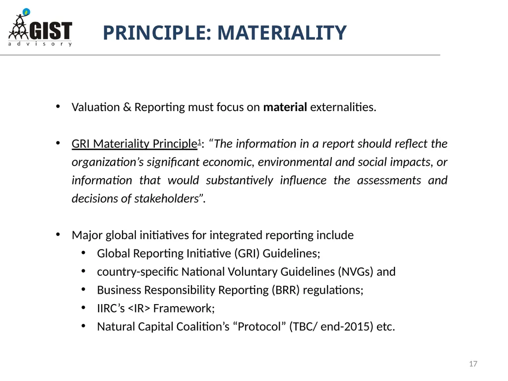 INTEGRATED / STAKEHOLDER REPORTING: WHAT, WHY, HOW - slide 17 of 28