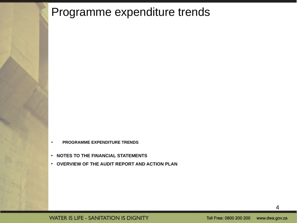 PRESENTATION TITLE Presented by: Name Surname - slide 4 of 32