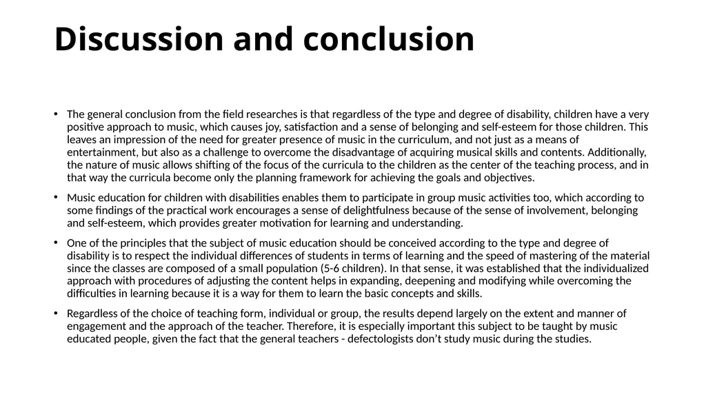 THE MUSIC EDUCATION SUBJECT IN MODERN EDUCATIONAL - slide 5 of 6