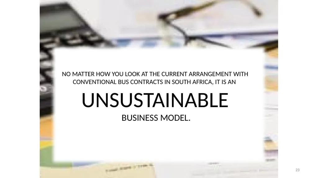 SABOA Presentation to the Parliamentary Portfolio - slide 23 of 50