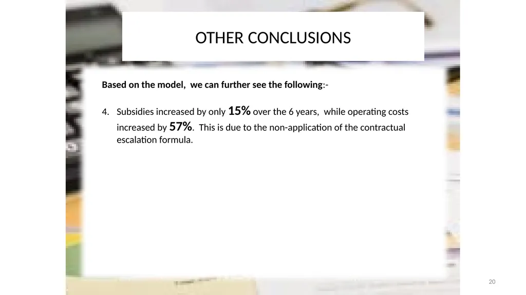 SABOA Presentation to the Parliamentary Portfolio - slide 20 of 50