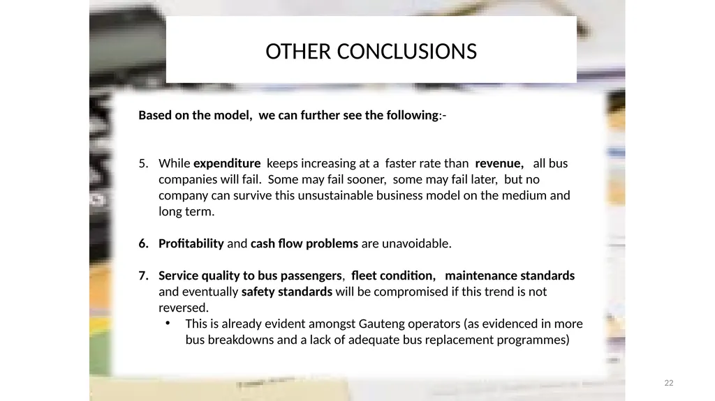 SABOA Presentation to the Parliamentary Portfolio - slide 22 of 50