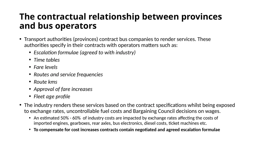 SABOA Presentation to the Parliamentary Portfolio - slide 4 of 50