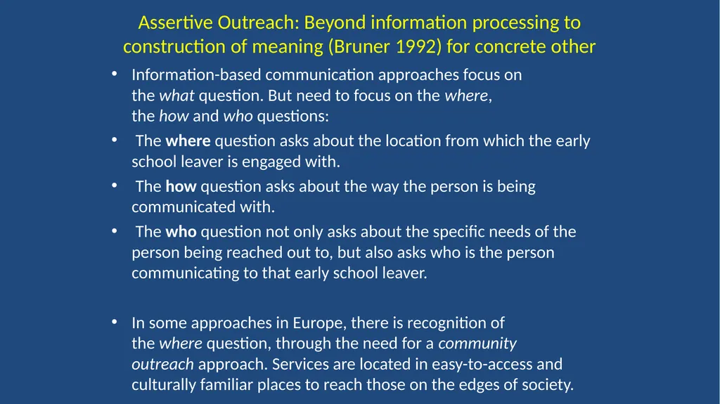 Community Outreach and Systems Change Research for - slide 21 of 40